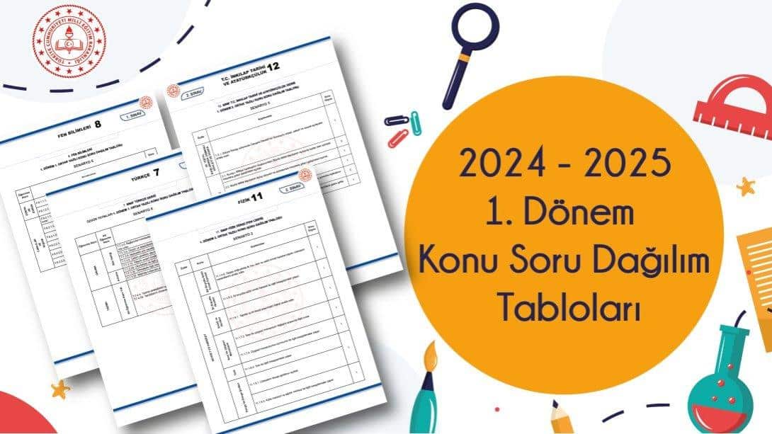 2024-2025 Birinci Dönem Ortak Yazılı Sınavlara Yönelik 